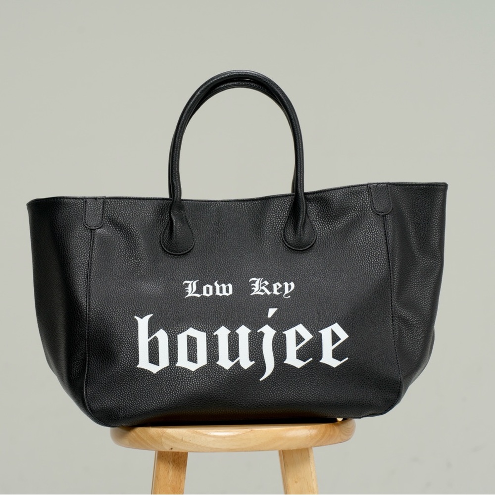 Low Key Boujee Vegan Tote